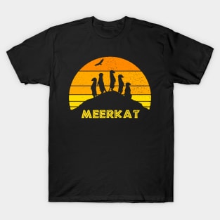 Meerkat Mongoose Africa Desert Safari Vintage T-Shirt